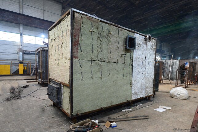 Изготовление котла 1250 кВт работающего без дымососа