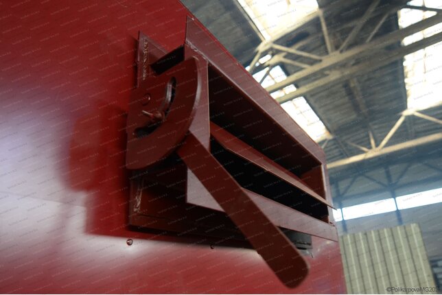 Шибер газохода к твердотопливному котлу 1.28 МВт