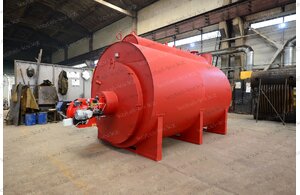 Мазутный жаротрубный котел 1200 кг пара в час 115 С